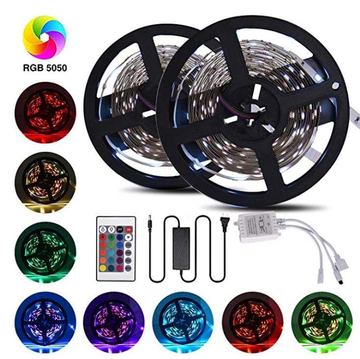 RGB SMD5050 LED Strips+Adapter+Controller